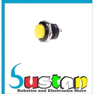 R13-507 2Pin SPST Momentary Yellow Push Button Switch 125V/6A 250V/3A