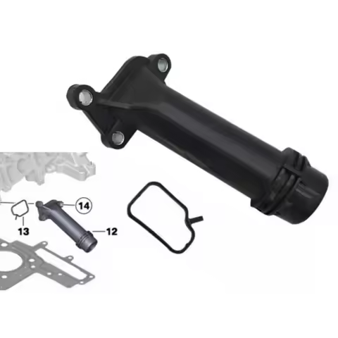 New Engine Coolant Water Flange Pipe Tube Connector 11127810707 For BMW E90 E91 E92 E93 E84 E71 316d