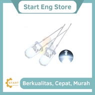 5pcs LED 5MM SUPER BRIGHT WHITE WHITE