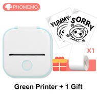 Phomemo Mini Portable Sticker Printer T02 Thermal Photo Printer Bluetooth Wireless Phone Printer Sma