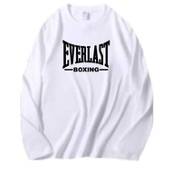BAJU VIRAL EVERLÂST B0XING UNISEX LONG SLEEVE T-SHIRT 100%COTTON PREMIUM QUALITY 200GSM