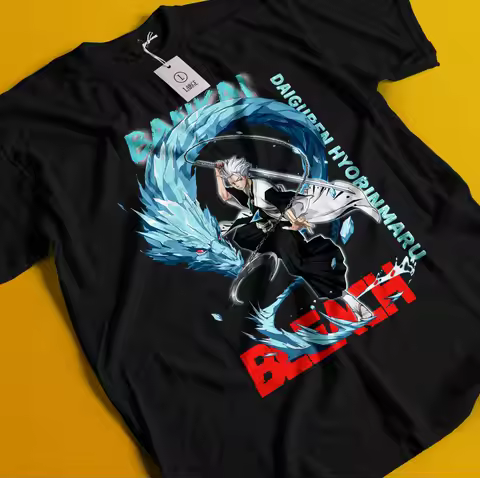 Toshiro Hitsugaya Shirt Bleach Anime Tshirt Aizen T-Shirt Ichigo Bankai Yhwach