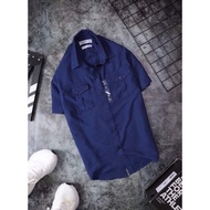 Men's Short Sleeve Somi Shirt with Box Bag AXK163