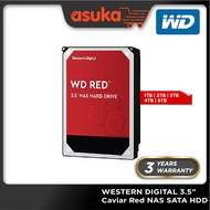 WESTERN DIGITAL 1TB/2TB/3TB/4TB/6TB 3.5" Caviar Red 64MB NAS SATA HDD