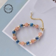 Crystal Bracelet Sunstone Blue Soft Agate Bracelet Female Fresh Design Feel Soft Agate Bracelet Oran