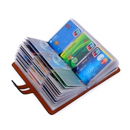 Anti-Theft Brush Anti-Magnetic Card Holder Men Women Large-Capacity Multi-Card Business Card Holder 