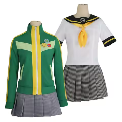 Anime P Chie Satonaka Cosplay Costume 4 Women Coat Skirts Shirt Tie Halloween Party Outifits Custom 