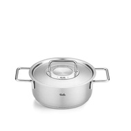 FISSLER Pure Casserole with Metal Lid, 20cm
