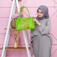 tas muslimat bahan semi sutera / tas nu muslimat model terbaru / tas batik muslimat nu hijau / tas i