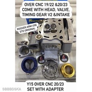 🚗🎁✢▣🔥SWIPOH OVER CNC GOLF LC135 / Y15 ZR HEAD SUPERHEAD 19/22 20/23 22/25 25/28 WITH VALVE / ROCKER ARM AND INTAKE CN