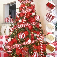 Christmas Metallic Mesh Ribbon, 5.9inch X 30 Feet(10Yard), Red, Gold, Silver, Green, Beige Foil, Mes