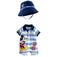 B032/13 2PCS MICKEY ROMPER - ROMPER + HAT ( SIZE 9M-24M )