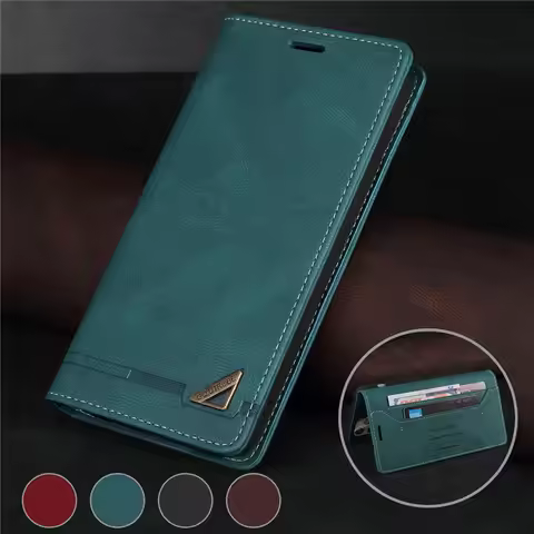 Magnetic Wallet Case on For Samsung Galaxy S23 FE S23+ S22 Ultra S21 Plus S21FE S23FE 5G Coque Leath