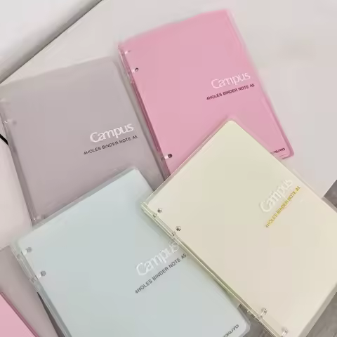 KOKUYO Campus Smartring Loose Leaf Notebook 4 holes Thin Portable Smart Ring Binder Note A5 B5 Easy 