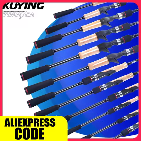 KUYING RAINFOREST 6'3" 6'6" 6'8" 6'10" 7' Fishing Lure Rod Cane Pole Stick Spinning Casting Carbon R