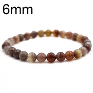 Natural Botswana Agate Bracelet Round Gelang Tangan