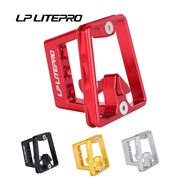 LP Litepro For Brompton Backpack Holder Split Pad For Birdy Etc 3 Hole Dual Single Pull Folding Bicycle Front Shelf Carrier