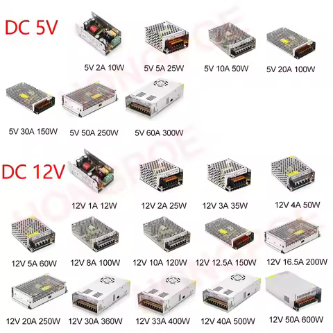 5V 12V 24V 36V 48V Power Supply SMPS 5 12 24 36 V AC-DC 100-240V TO 5V 12V 24V 36V 48V 1A 2A 3A 5A 1