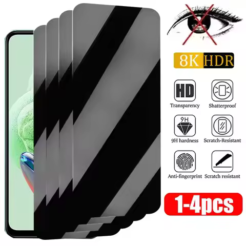 1-4PCS Privacy Screen Protector For Xiaomi Redmi Note 13 12 11 10 9 8 Pro 9c 9a 10c 12c Poco X5 X6 X