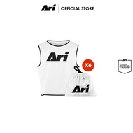 ARI KIDS ESSENTIAL BIB PACK 6-WHITE (AAP2584-02) Training Shirt Of 6