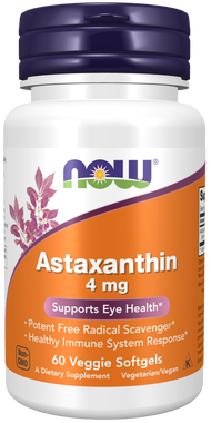 【CC shop】 Viên uống chống lão hóa Astaxanthin 4mg Now của Mỹ chống oxy hóa mạnh đẹp da cải thiện thị
