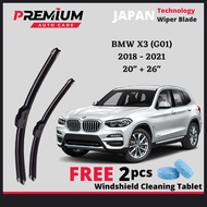 🔥 BMW X3 G01 [2018-2024] PREMIUM RUBBER WIPER BLADE JAPAN TECHNOLOGY WIPER BLADE WINDSCREEN WIPER BL