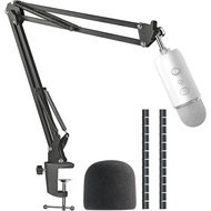 Yeti Mic Boom Arm Stand with Pop Filter, Compatible with Blue Yeti, Blue Yeti Pro USB Microphone wit