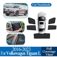 For Volkswagen for VW Tiguan L LWB 5seats 2016-2023 Car Magnetic Coverage Sunshade Mesh Sunshade Sun
