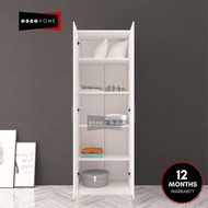EsseHome 2 Door Wardrobe 5 Shelf Cupboard Storage Cabinet Almari Baju Almari 5 Tier 5 Shelf 5 Tingka