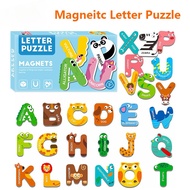 Magnetic Alphabet Letters Puzzle Toys Early Educational Toys Animals Toys Stickers for Kids