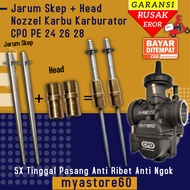 Skep Needle Package Set Head Nozzle Carburetor Carburetor CPO PE 24 26 28 Skep Set Head Skep Keihin 