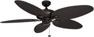 Honeywell Duvall 52-Inch Tropical Ceiling Fan with Five Wet Rated Wicker Blades, Indoor/Outdoor Rate