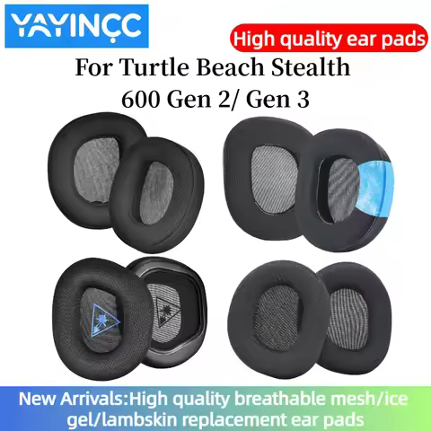YAYINCC 1 Pair Replacement memory foam Ear Pads Pillow Cushion Cover For Turtle Beach Stealth 600 Ge