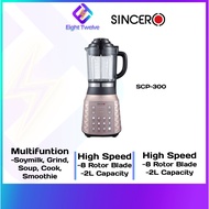 [Ready Stock] SINCERO SCP-300 Diamond Series High Speed Cooking 8 Blade Processor Blender
