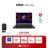 MSI NOTEBOOK Vector GP68HX 13VG-202TH 16" QHD+ IPS | Intel Core i9-13980HX | NVIDIA GeForce RTX 4070 | 32GB(16GBx2) DDR5 | 1TB NVMe PCIe M.2 SSD | Windows 11 Home (โน้ตบุ๊ก) [Pre-Order จัดส่งภายใน7-15วัน]