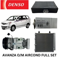 ✅VALUE SET✅ COMPLETE AIRCOND SET FOR TOYOTA AVANZA 4PK/ 6PK 2003-2011 1.3/1.5 (COMPRESSOR/ CONDENSER