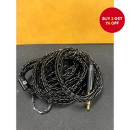 2M Recessed IEM Cable 8 Core Silver Plated for KZ ZS10 PRO ZSN PRO CRA KBEAR ST12 Plus