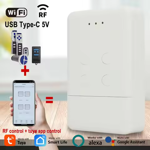 Tuya WIFI Smart Garage Door Remote Control Normstahl Crawford EA433 4K 2KS 2KM RCU433 2K 4K T433-4 N