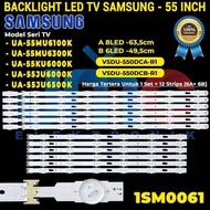 แถบไฟแบ็คไลท์ทีวี LED สําหรับ SAMSUNG 55 นิ้ว UA55KU6000K UA55JU6000K UA55JU6400K UA55KU6000 UA55JU6