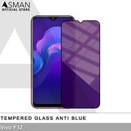 Tempered Glass Blue Light Full Lem VIVO Y12 Anti Radiasi Screen Protector