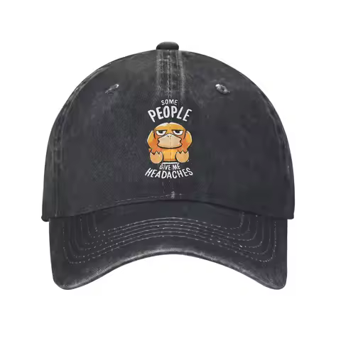 Pokemons Psyduck Some People Give Me Headaches Hate People Unisex Style Baseball Caps Distressed Den