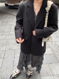 cicishop (5108) เสื้อสูทใส่ออกงาน มีซับด้านใน ทรงสวย กระดุมสามารถใช้งานได้จริง สำหรับสาวออฟฟิศ