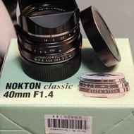 Voigtlander NOKTON classic 40mm F1.4 SC
