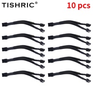 TISHRIC 8Pin PCI Express to Dual PCIE 6 2 Pin Power Cable Motherboard Graics  PCI-E Riser GPU Power Data Cable 20cm