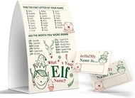 What's Your Elf Name Game, Christmas Party Games for School Classroom Children Activities, 1 Sign an