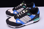 桃子代購～潮品Adidas originals ZX750 黑白藍 翻毛皮 男女款 休閒 運動 Q23662