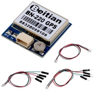 DIYmalls BN-220 GPS Module TTL Dual GPS Glonass w/Flash NMEA-0183 9600bps 1Hz for Arduino RC FPV Dro