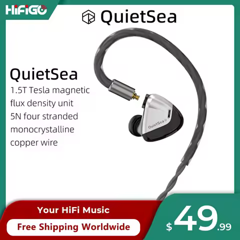 New Rose Technics QuietSea God-Plated Brass Dual-Cavity Drivers In-Ear Earphone Wired Dynamic Haedph