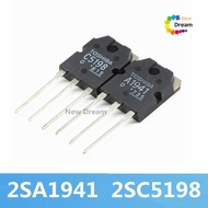 2SC5198 (5PCS 10PCS 2SA1941 A1941+5PCS * C5198) 5Pairs brand  imported C5198 A1941 TO-3P audio power