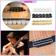 Star 12Pcs Classical Guitar Rollers String Trees String Ties Bridge Beads for Guitar